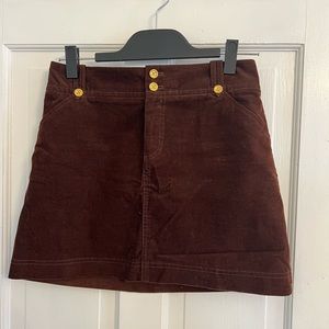 Lilly Pulitzer Chocolate Corduroy Skirt